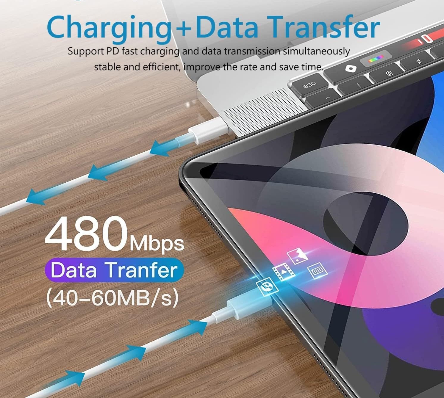 Phone Charger, Cube Phone Charger Travel 1Pack 6FT Lightning Cable Cord Quick Fast Charging Cord USB Wall Chargers Travel Plug Adapter For Phone 16 15 14 13 12 11 X 8 Plus XR XS Max 7 SE IPad, Airpods - Image 2