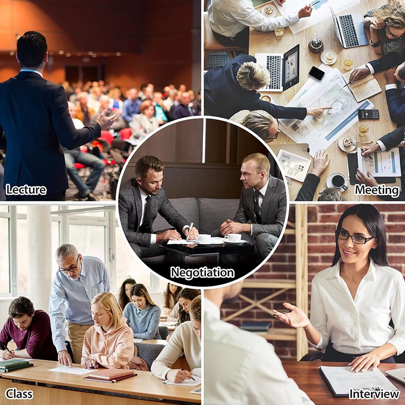 Magnetic Voice Activated Recorder Device,MP3 Voice Records With Microphone,60 Hours Continuous Portable Audio Recorders For Work,Lectures,Meetings,Interviews,Small USB-C Audio Recorder - Image 2